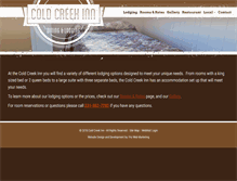 Tablet Screenshot of coldcreekinn.net